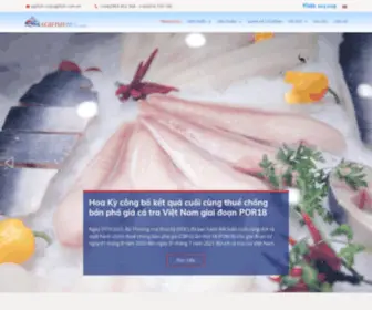 Agifish.com.vn(Home of Pure Pangasius) Screenshot