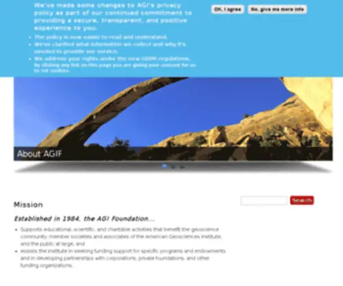 Agifoundation.org(American Geosciences Institute) Screenshot