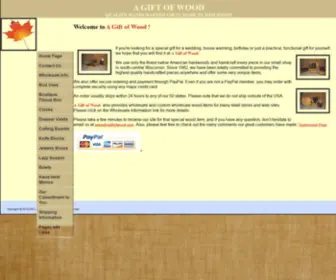 Agiftofwood.com(A Gift of Wood) Screenshot