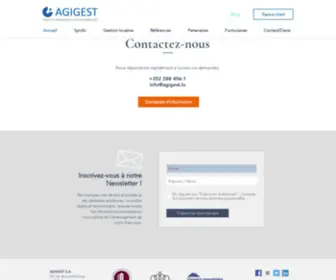 Agigest.lu(Syndic de copropriété & gestion immobilière) Screenshot