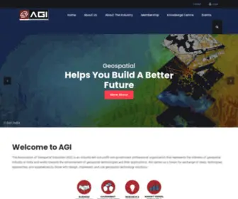 Agiindia.com(The Association of Geospatial Industries) Screenshot