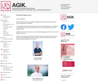 Agik.de(Deutsche Gesellschaft für Kardiologie) Screenshot