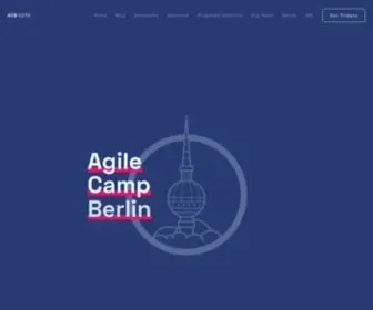 Agile-Camp-Berlin.com(The virtual Agile Camp Berlin 2021 from May 27) Screenshot