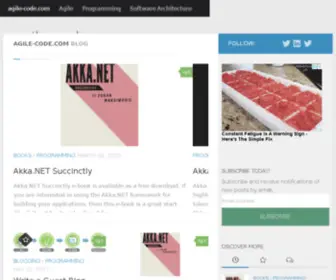 Agile-Code.com(Adventures in software architecture and design) Screenshot