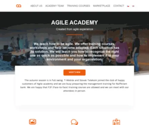 Agileacademy.cz(Agile Academy) Screenshot