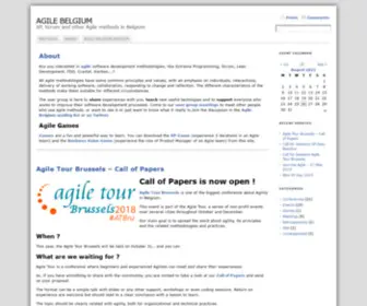Agilebelgium.org(Agile Belgium) Screenshot