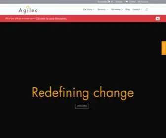 Agilec.ca(Redefining Change) Screenshot