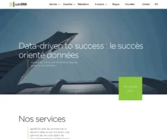 Agiledss.com(Services en intelligence d'affaires et analytique) Screenshot