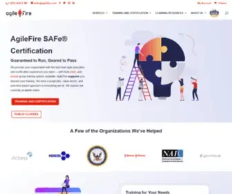 Agilefire.com(Agile Training and Certification from AgileFire) Screenshot