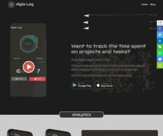Agilelog.io(Simple Project Time Management App) Screenshot