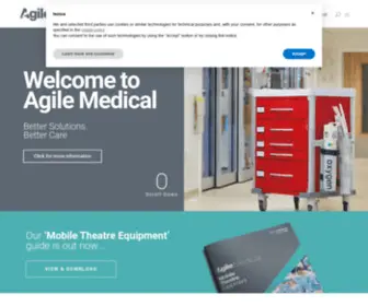 Agilemedical.co.uk(Healthcare solutions for all applications) Screenshot