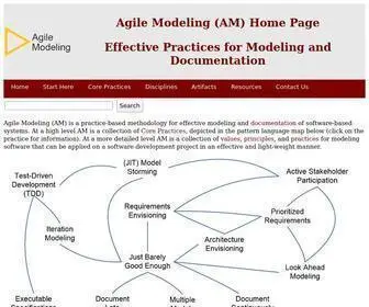 Agilemodeling.com(The Agile Modeling Mission) Screenshot