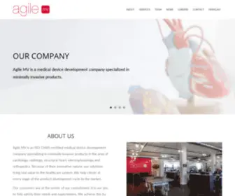 Agilemv.com(Medical Device Development Company) Screenshot