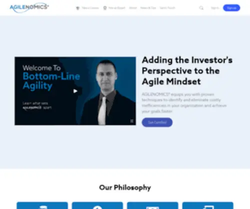 Agilenomics.net(Practicality. Common Sense. Bottom) Screenshot