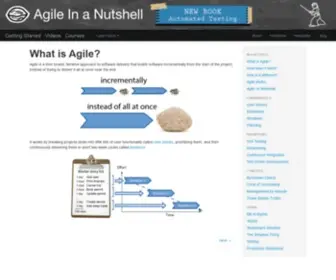 Agilenutshell.com(What is Agile) Screenshot