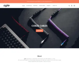 Agileshop.co(Deskmats, Switches, Keycaps, Keyboards & Accessories) Screenshot