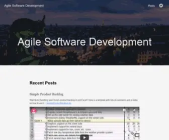 Agilesoftwaredevelopment.com(Agile Software Development) Screenshot