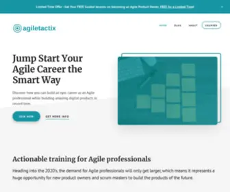 Agiletactix.com(Home) Screenshot