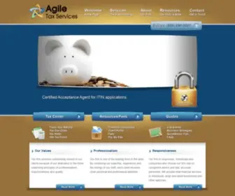 Agiletaxservices.com(Take a look at our Home page. Agile Tax Services) Screenshot