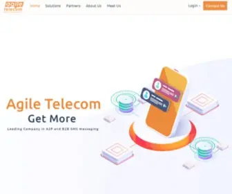 Agiletelecom.com(Professional SMS solutions for your business) Screenshot
