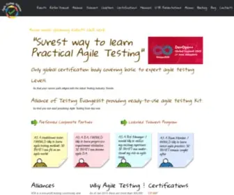Agiletestingalliance.org(Agile Testing Alliance (ATA)) Screenshot