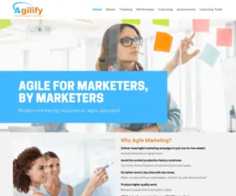 Agilifytraining.com(Agile marketing) Screenshot