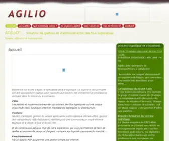 Agilio.fr(Accueil) Screenshot