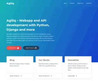 Agiliq.com(Webapp and API development with Python) Screenshot