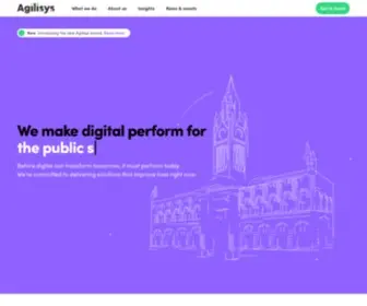 Agilisys.co.uk(Cloud, IT and digital transformation services) Screenshot
