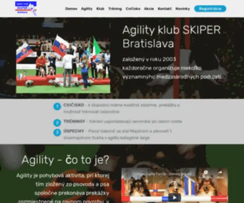 Agility-Skiper.sk(Agility klub SKIPER) Screenshot