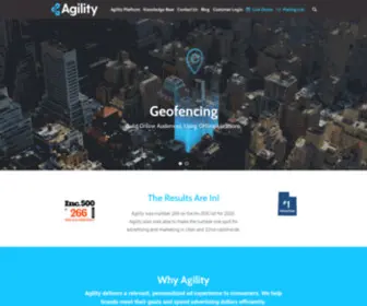 Agilityads.com(Geofencing for Personalized Ad Experiences) Screenshot