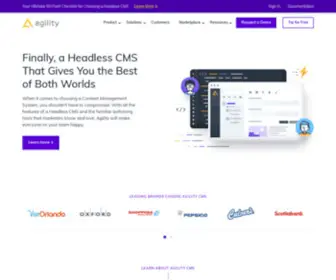 Agilitycms.com(Agility CMS) Screenshot