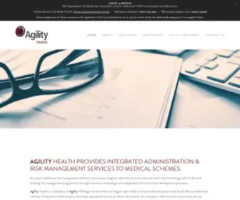 Agilityghs.co.za(Agility Health) Screenshot