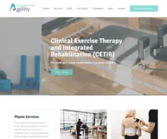 Agilityphysiotherapy.com.au(Agility Physiotherapy and Pilates) Screenshot