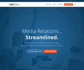 Agilitypr.com(Agility PR Solutions) Screenshot