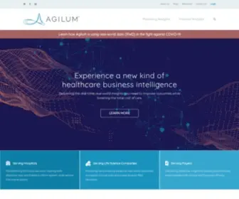 Agilum.com(A new kind of healthcare business Intelligence) Screenshot