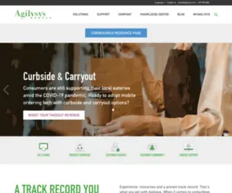 Agilysys.com(Hospitality Software &amp; Solutions) Screenshot