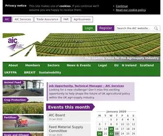 Agindustries.org.uk(The Agricultural Industries Confederation (AIC)) Screenshot