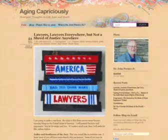 Agingcapriciously.com(Aging Capriciously) Screenshot