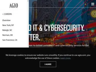 Agio.com(Comprehensive Managed IT & Cybersecurity Services) Screenshot