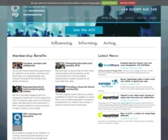 Agi.org.uk(Association For Geographic Information) Screenshot