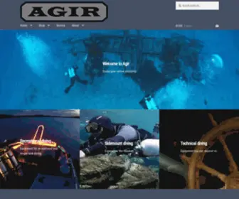 Agir.se(Agir diving equipment) Screenshot