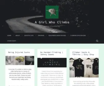 Agirlwhoclimbs.com(A blog of bouldering) Screenshot