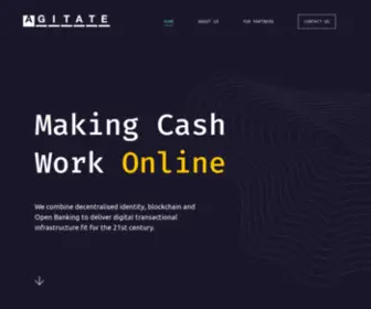 Agitate.com(Decentralised identity &amp; Blockchain technology) Screenshot