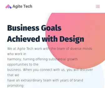 Agitetech.com(Digital Marketing Agency) Screenshot