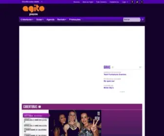 Agitopocos.com.br(Poços) Screenshot