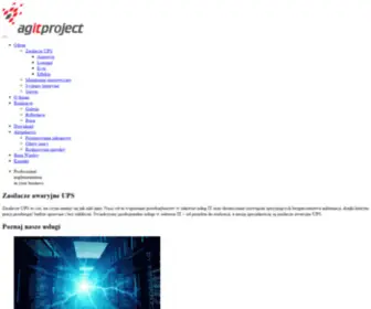 Agitproject.pl(Profesjonalne zasilacze UPS) Screenshot