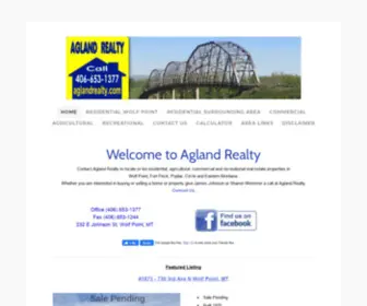 Aglandrealty.com(Agland Realty) Screenshot