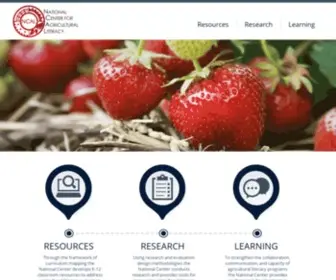 Agliteracy.org(The National Agriculture in the Classroom website) Screenshot