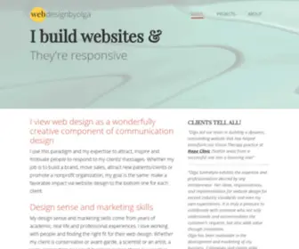 Aglocreations.com(Web Design by Olga) Screenshot